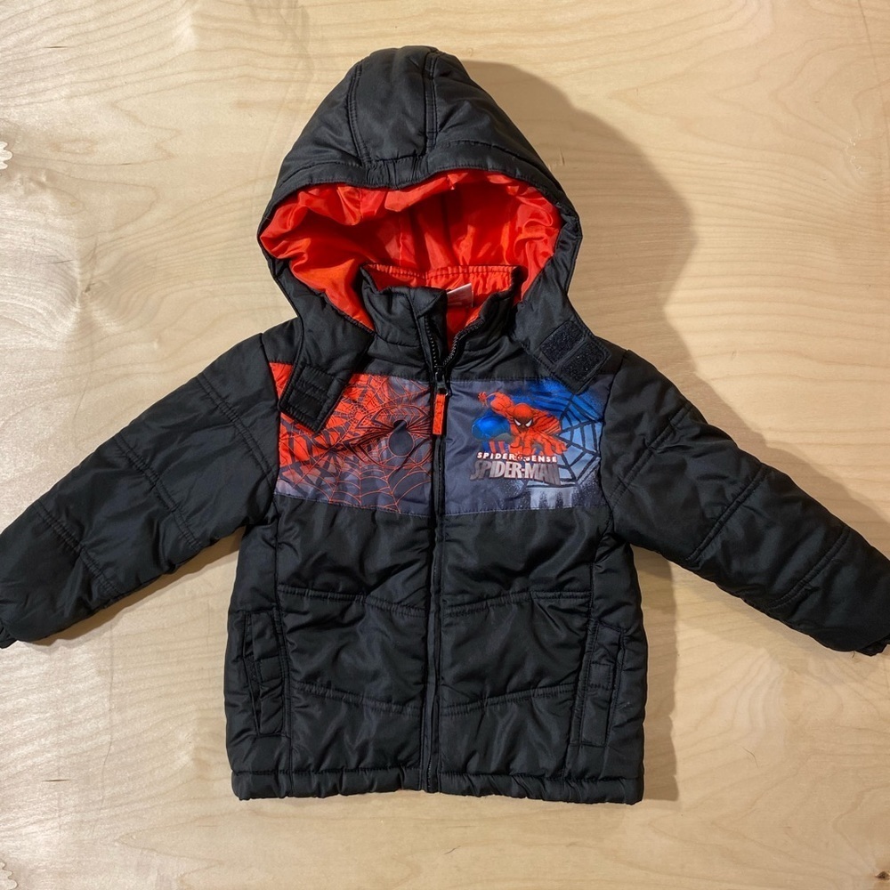 Marvel Spider Man Puffer Style Jacket 3T (IB)